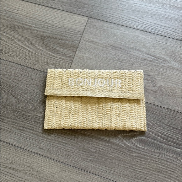Bonjour Woven Clutch - Picture 1 of 3